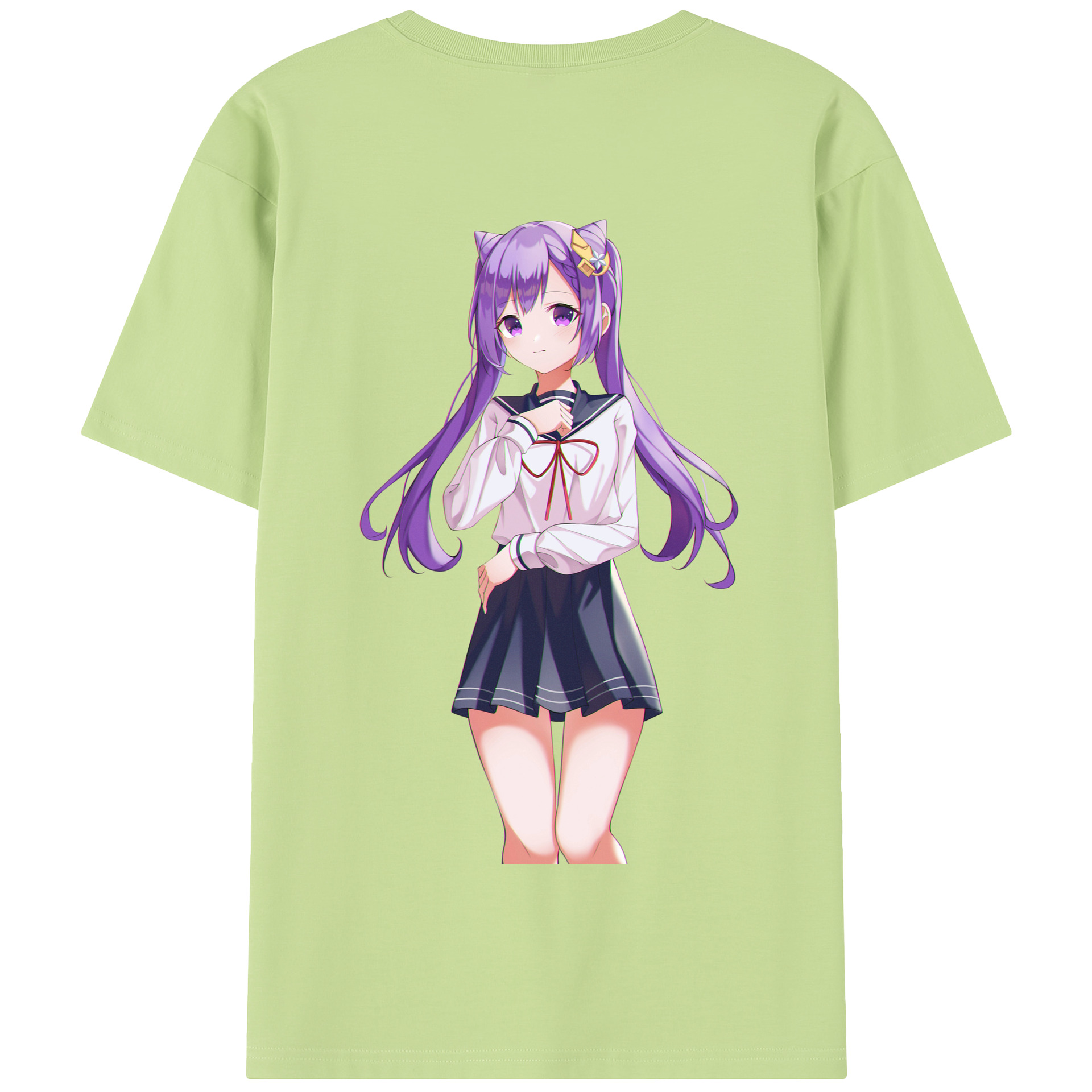 げんし神 刻晴 こくせい genshin Kokusei 綿100％半袖Tシャツ（背面プリント）